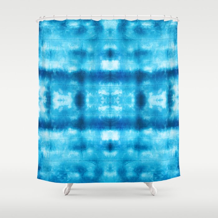 Bohemian Shibori Tie dye Shower Curtain