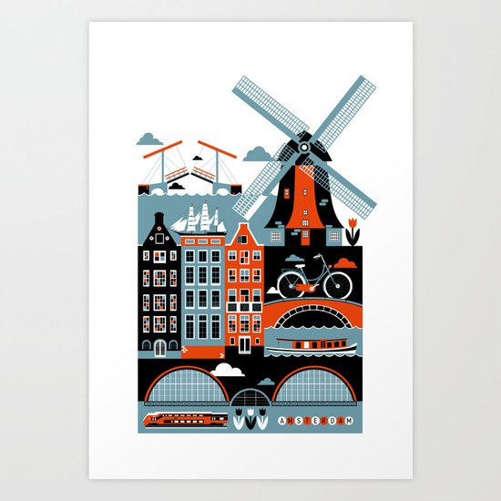 Amsterdam Art Print