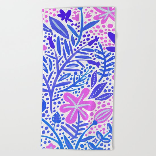 Garden – Indigo Palette Beach Towel