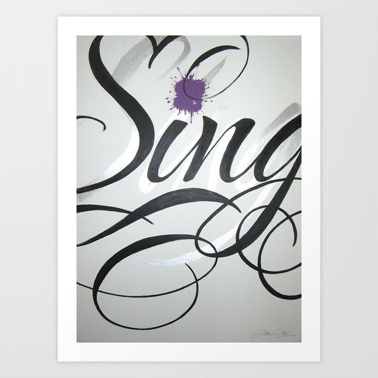 Sing Art Print