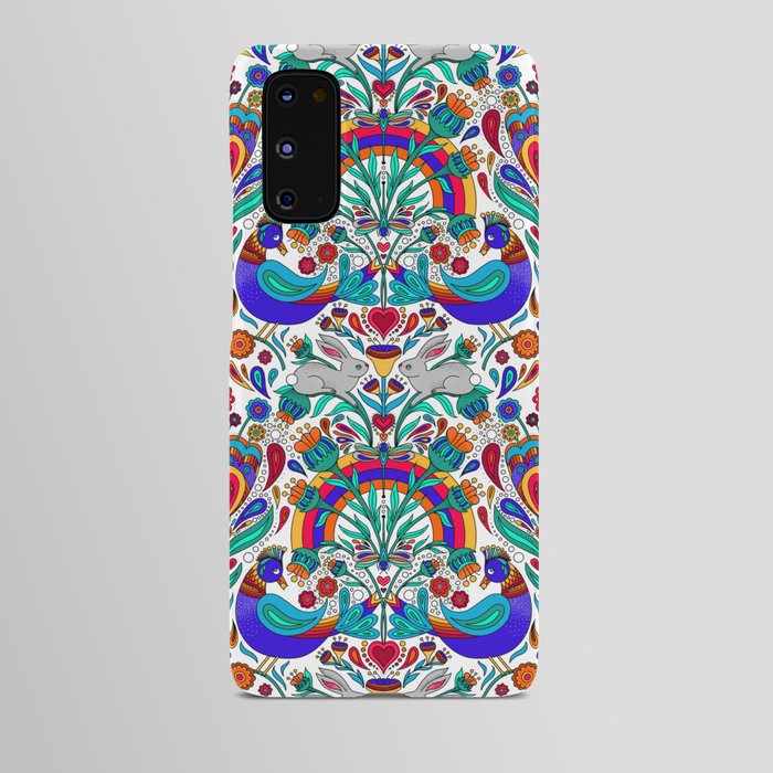 Distelfink Daydream Maximalist Scandi Folk Art  Android Case