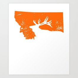 Montana Elk Hunter, Montana Elk Hunting, Elk Hunter Gift Art Print | Elkaholic, Elkhuntinggift, Elkantler, Graphicdesign, Trophyelk, Elkhuntinggear, Elkhunter, Elkhunt, Elkhunting, Huntingdad 