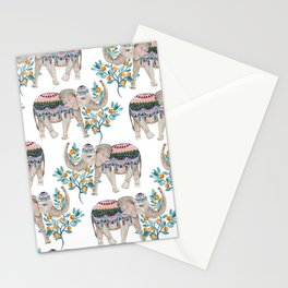 Bohemian Elephants Stationery Card