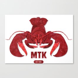 Rock Lobster Montauk — Red Canvas Print