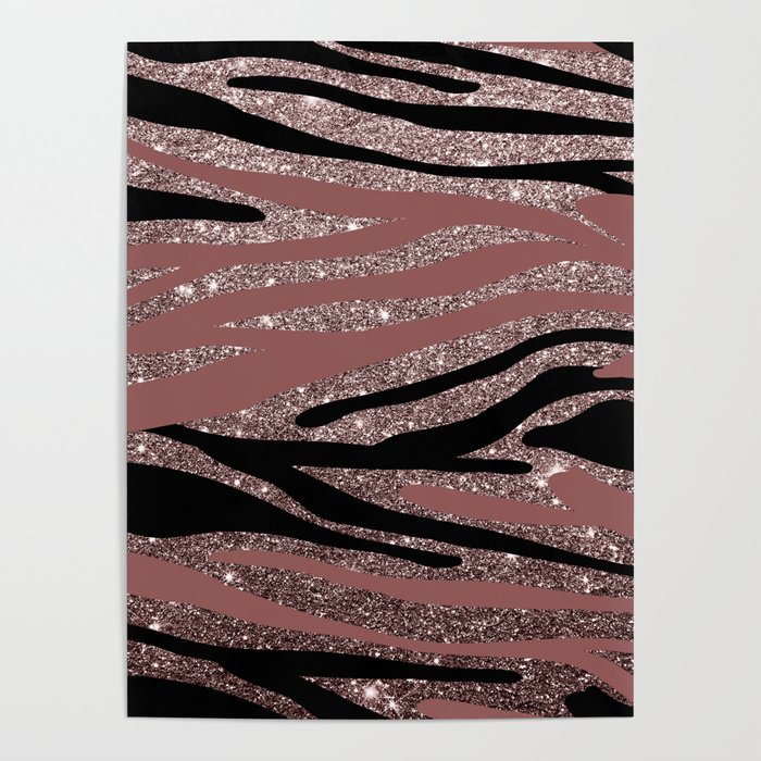 Modern Black Mauve Pink Rose Gold Glitter Animal Print Poster By Pink Water Society6 Find and download the best iphone wallpapers. modern black mauve pink rose gold glitter animal print poster by pink water