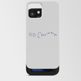 Fourier transform equation handwritten iPhone Card Case