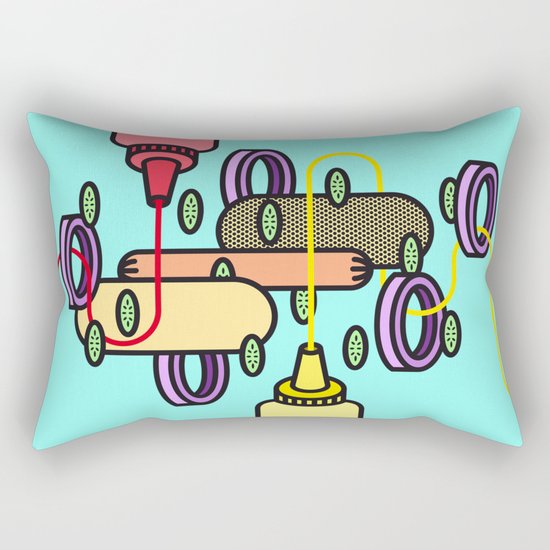 Hot dog Rectangular Pillow