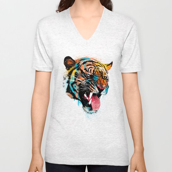 FEROCIOUS TIGER Unisex V-Neck