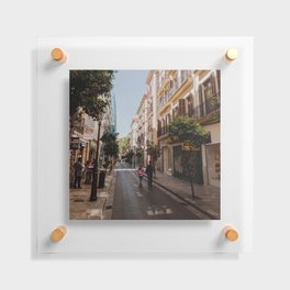 Spain Photography - Calm Street In Madrid Floating Acrylic Print