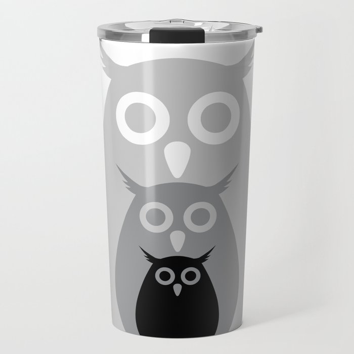Minimal owls Travel Mug