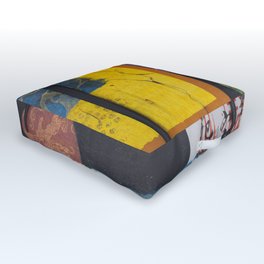 Floating World Outdoor Floor Cushion | Ricepaper, Beautiful, Buddhist, Chinese, Japanese, Paper, Yoga, Zen, Oriental, Jewel Colors 