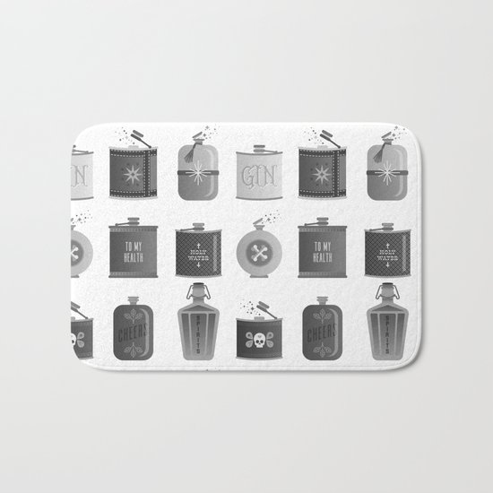 Flask Collection – Black Palette Bath Mat