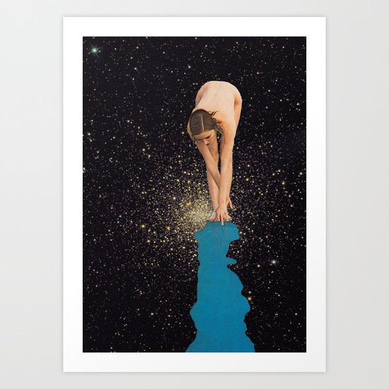 Globular Girl Art Print