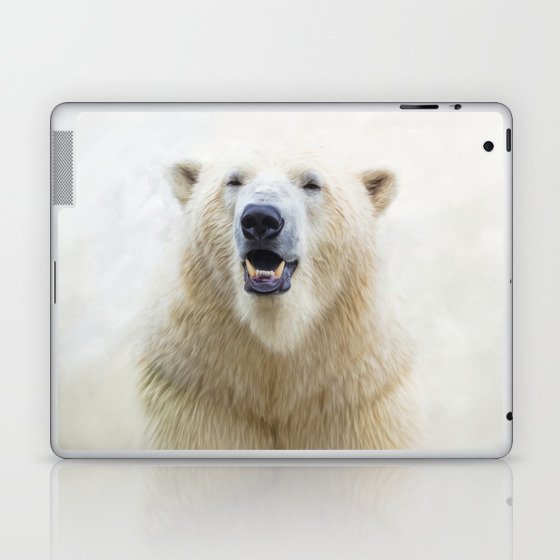 Cute  Zoo Polar Bear Laptop & iPad Skin
