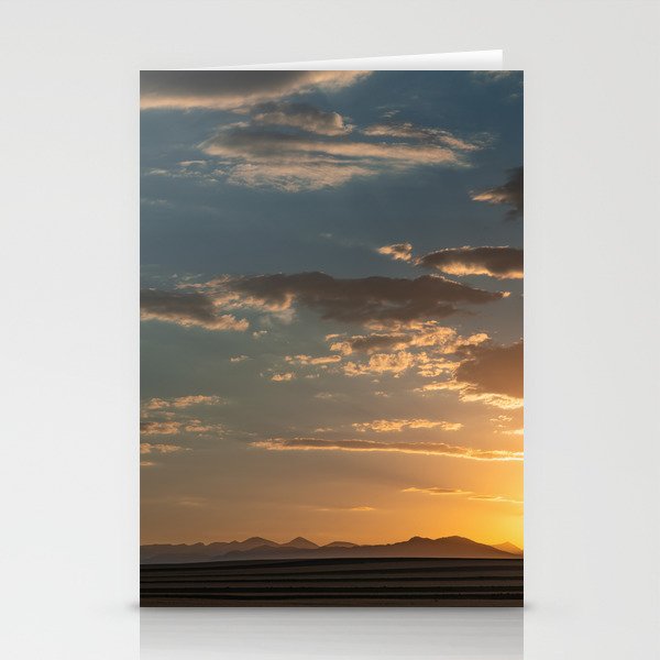 Sunset over the Rocky Mountains Stationery Cards