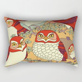 Burrowing Owl Family Rectangular Pillow
