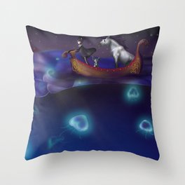 Traveling The World Throw Pillow