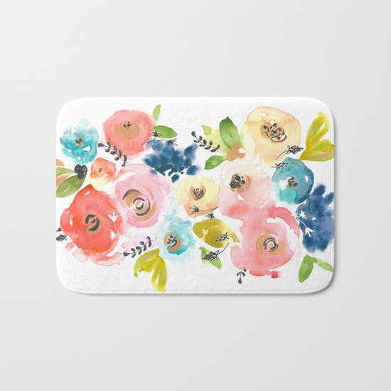 Floral POP #2 Bath Mat