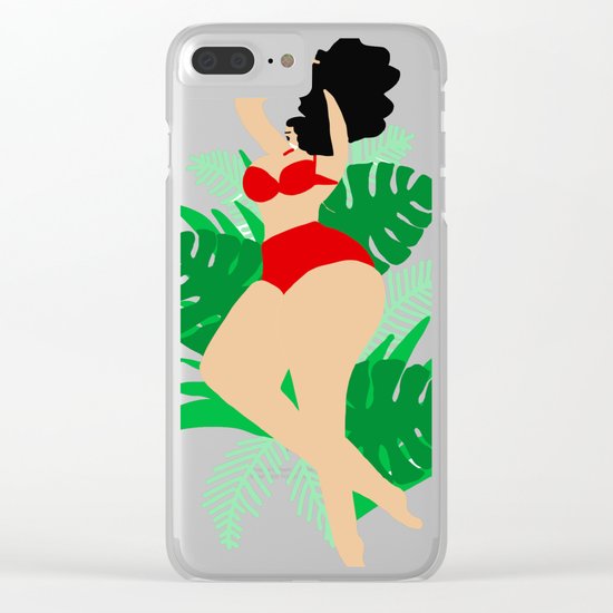 Tropicalia Clear iPhone Case