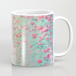 pink green lavender floral illusion perceived fabric look Mug