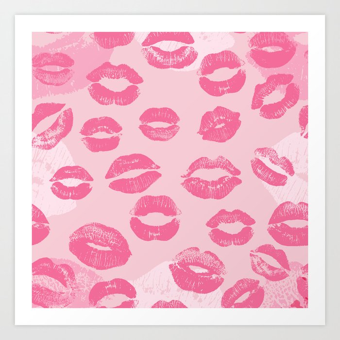 lip print wallpaper