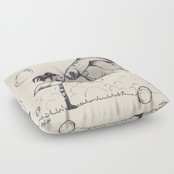 Dreamer & Obie (pen) Floor Pillow