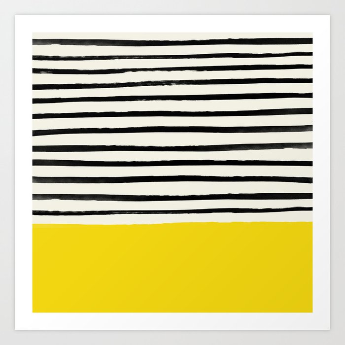 Sunshine X Stripes Art Print By Floresimagespdx Society6