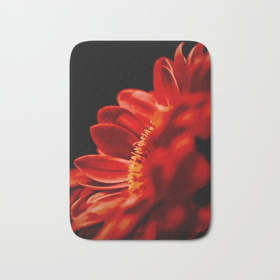 Red Flower Bath Mat