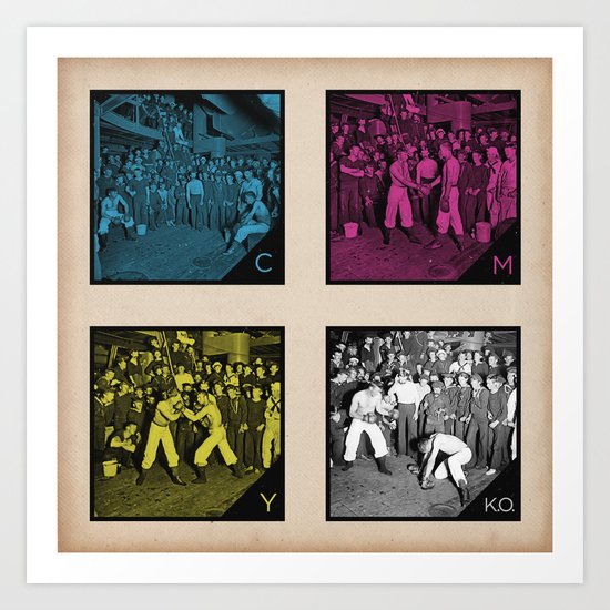 CMYK.O. Art Print