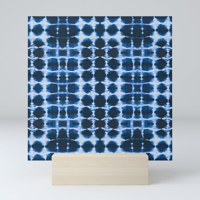 Blue Shibori Mini Art Print