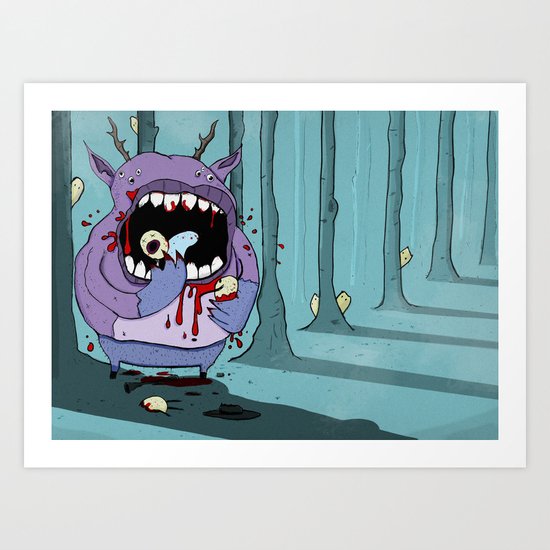 the scratwood Art Print