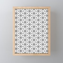 Grey Abstract Pattern 001 Framed Mini Art Print