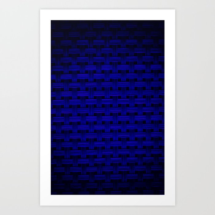 Blue fabric Art Print