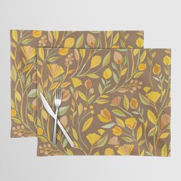 My Heart Blooms {Fawn Wilderness} Wild Flowers Placemat