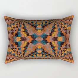 Hypnotic Orange Rectangular Pillow