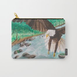 Eagle landing Carry-All Pouch | Eagle, Watercolor, Painting 