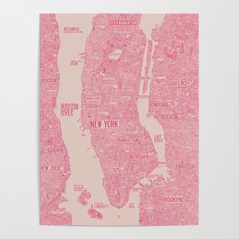 New York map Poster