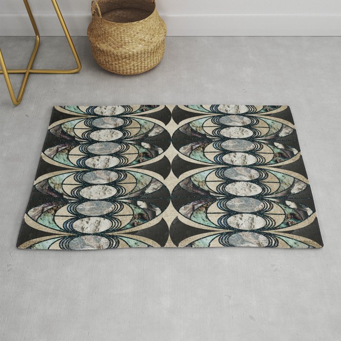 Stained Glass Deco Pattern Rug