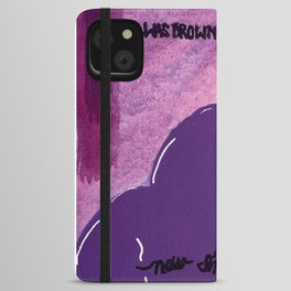 Swimming Abstract Acrylic Painting iPhone Wallet Case