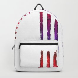 Red & blue gradient USA flag Backpack