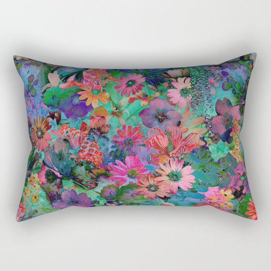 A Small Piece of Grandma's Garden Rectangular Pillow