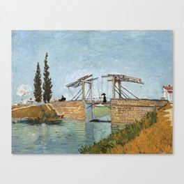 Langlois Bridge at Arles Canvas Print