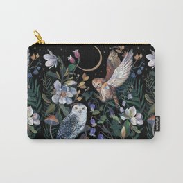Owls Mushroom Magnolia Carry-All Pouch