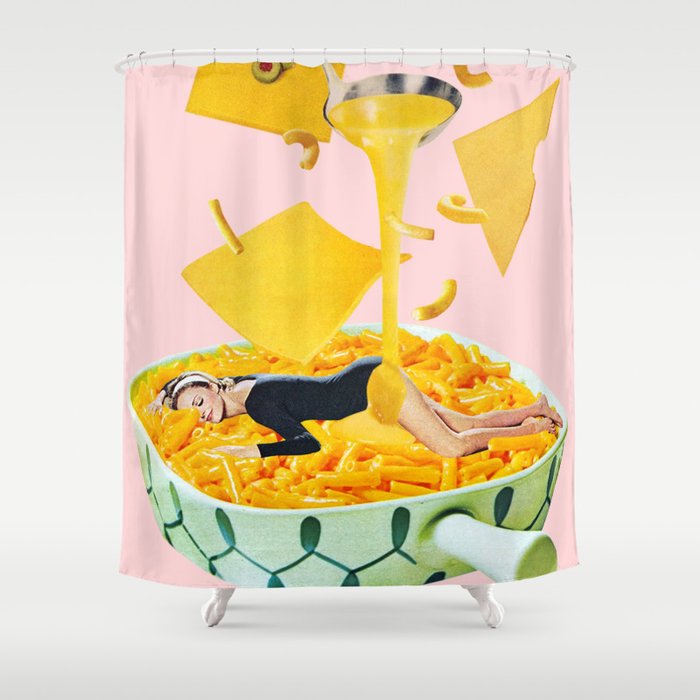 Cheese Dreams (Pink) Shower Curtain