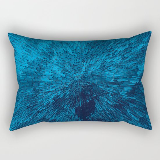 Bold Burst in Blue Rectangular Pillow