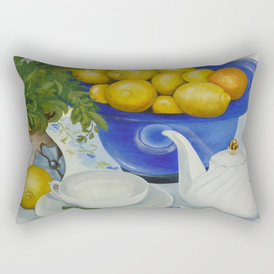 Lemon Tea Rectangular Pillow