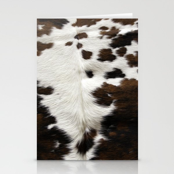 Cowhide, Cow Skin Print Pattern Stationery Cards