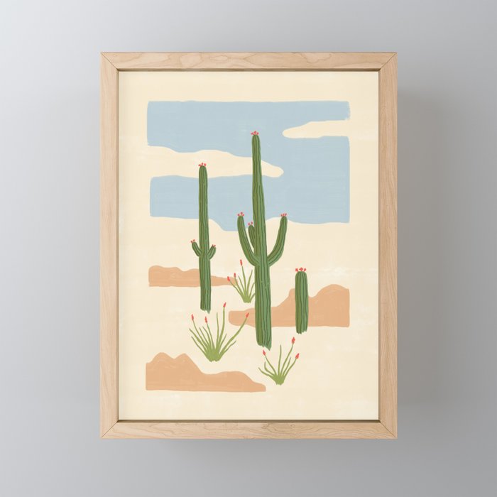 Desert Still Life Framed Mini Art Print