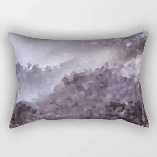 Grey crystals. Rectangular Pillow