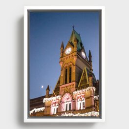 The Clock Tower Framed Canvas